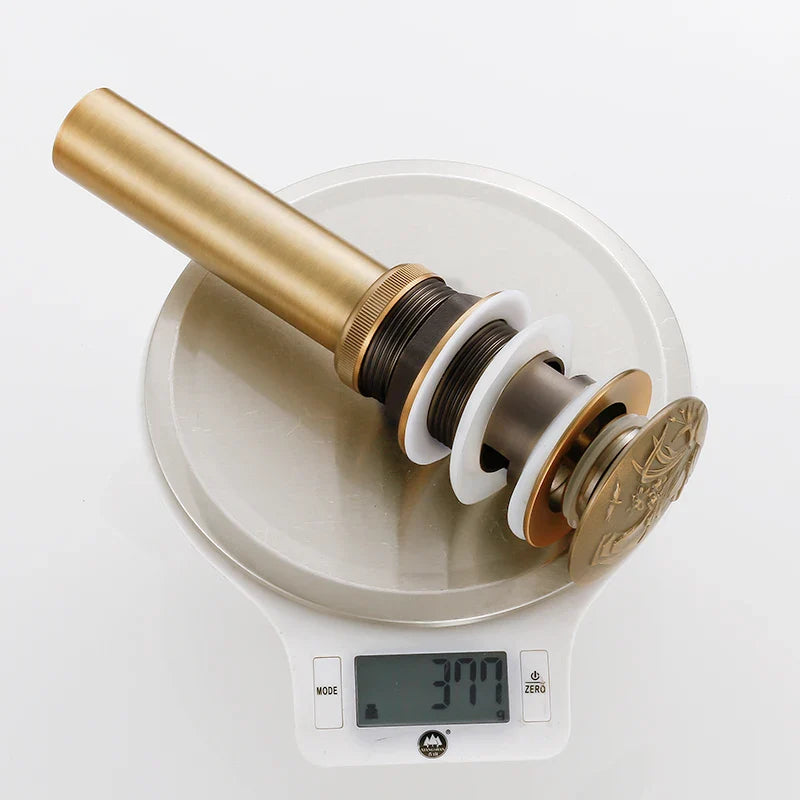 Afralia™ Brass Bathroom Sink Pop Up Drain for Lavatory Basin - HJ-0618F
