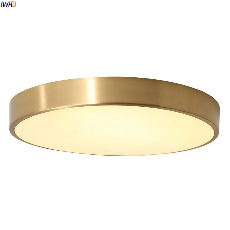 Afralia™ Copper LED Ceiling Lights: Nordic Modern Kitchen Hallway Balcony Lamps