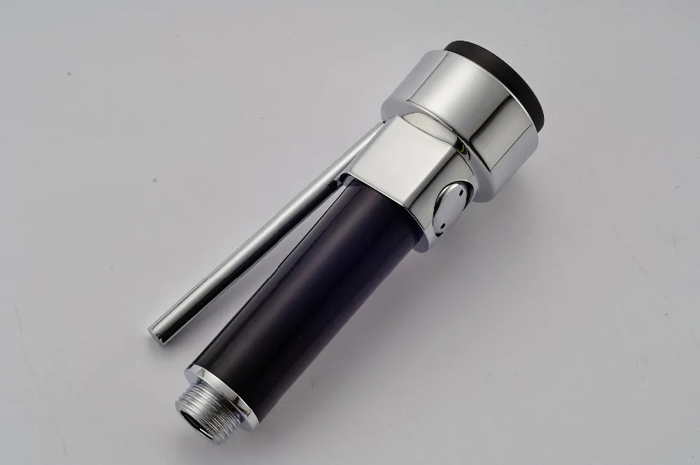 Afralia™ LED Light Chrome Kitchen Faucet Pull-Out Spray Head Replacement