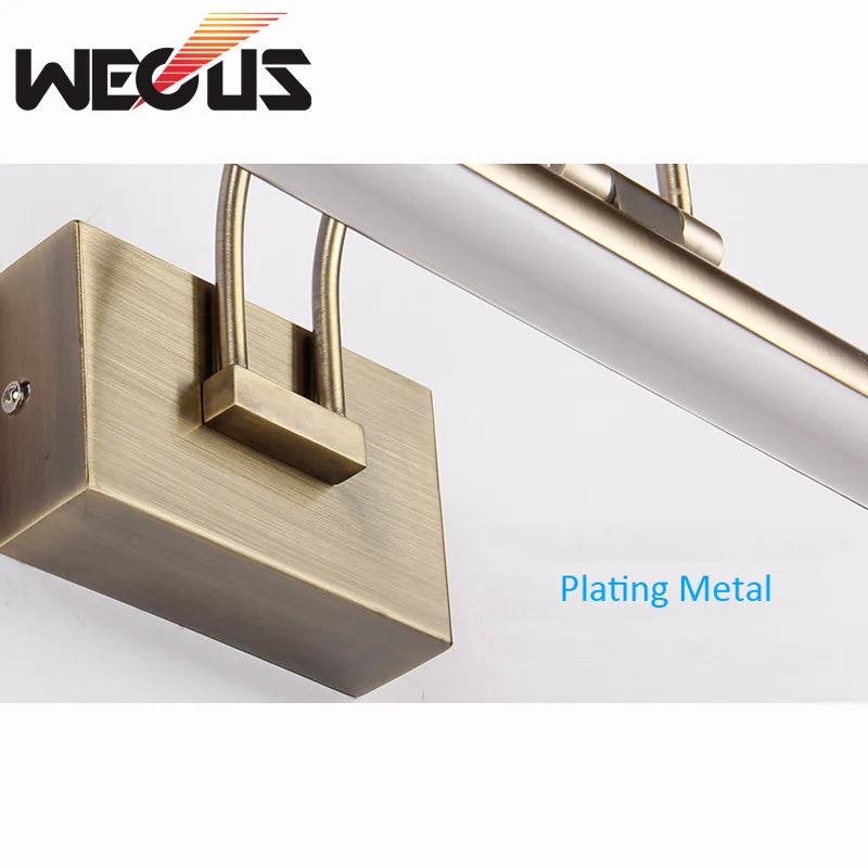 Afralia™ Brushed Bronze Led Bathroom Vanity Light for Over Mirror Cabinet