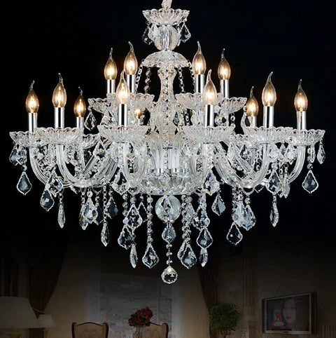 Afralia™ Hand Blown Crystal Chandelier Light Modern Large Cristal Lustre