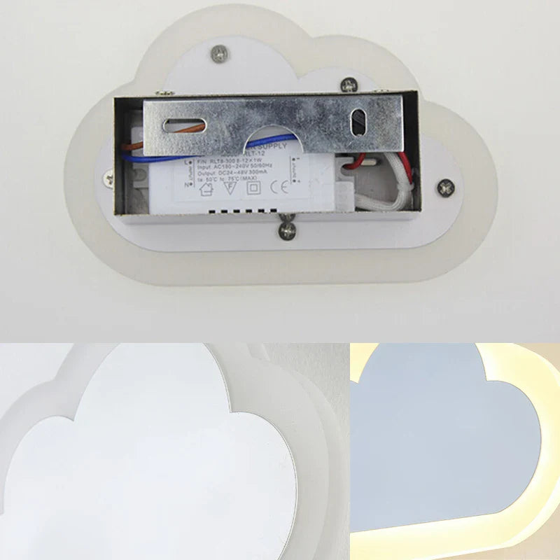 Afralia™ Acrylic Clouds LED Wall Light for Modern Home Decor and Bedroom Lighting