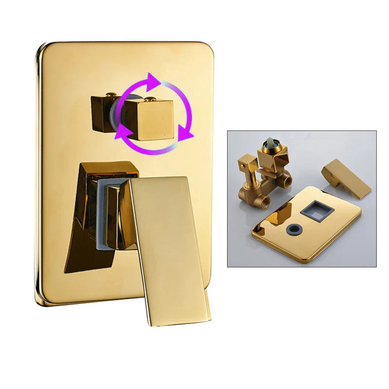 Brass Concealed Shower Mixer Valve Faucet for Afralia™ Shower Systems
