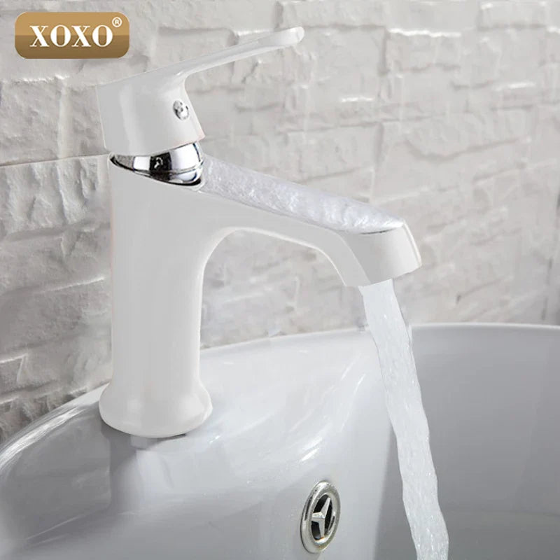 Afralia™ Multi-color Basin Faucet Cold Hot Water Taps - Green Orange White