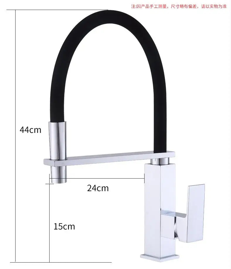 Afralia™ Black Swivel Kitchen Faucet Luxury Spray Deck Mounted Mixer Tap