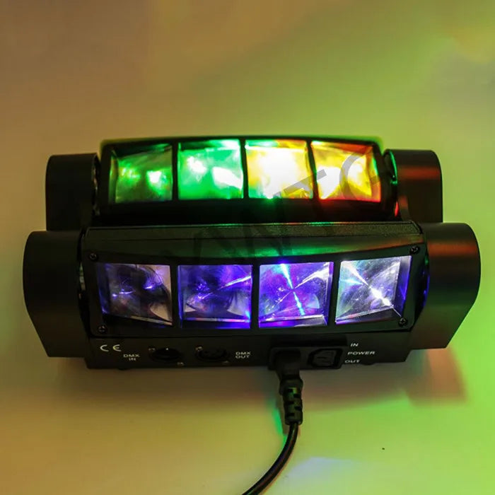 Mini Led Spider Afralia™ Mini LED Spider 8x10W RGBW Beam Stage Lights