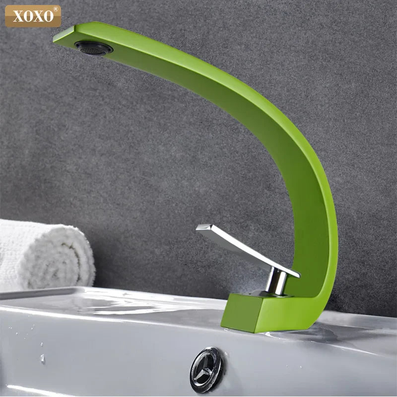 Afralia™ Modern Brass Basin Faucet with Single Handle and Single Hole Stylish Design