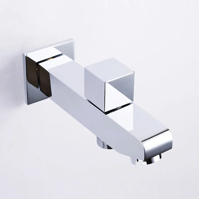 Afralia™ Brass Wall Mount Tub Spout Filler with Diverter - 2-Way Bathroom Accessory