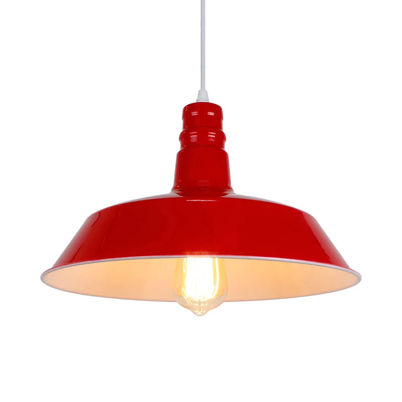 Afralia™ Loft Pendant Lights: Single Head, Colorful Metal Luminarias for Restaurant, Bar & Home