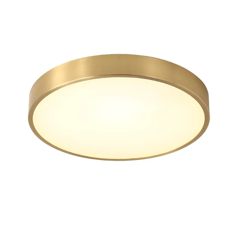 Afralia™ Copper LED Ceiling Lights: Nordic Modern Kitchen Hallway Balcony Lamps