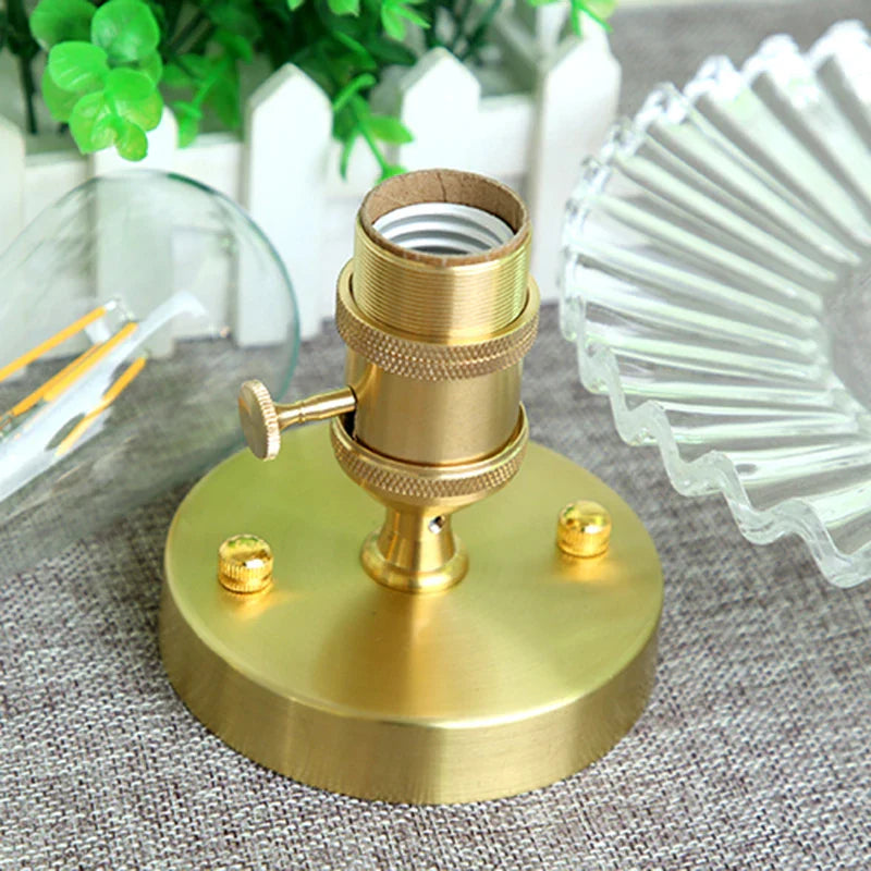 Afralia™ Nordic Glass Copper Ceiling Light LED Vintage Lamparas De Techo