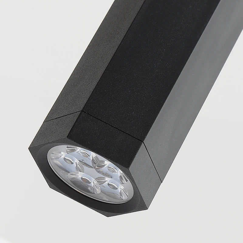 Afralia™ Hexagonal Nordic Chandelier: Modern & Creative Industrial Dining Room Lighting