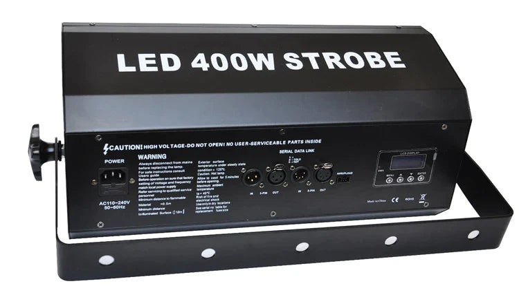 Afralia™ 400W High Power LED Strobe Light with 4*100W LEDs for DJ Stroboscope