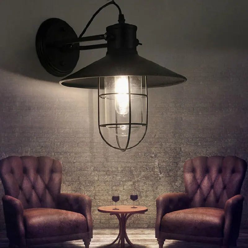 Afralia™ Loft Industrial Wall Lamp Retro Vintage Sconce for Home Decor