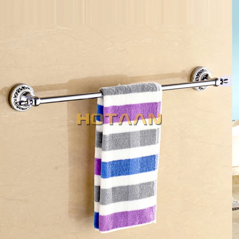 Afralia™ Stainless Steel & Ceramic Bathroom Accessories Set: Robe Hook, Paper Holder, Towel Bar, Towel Ring