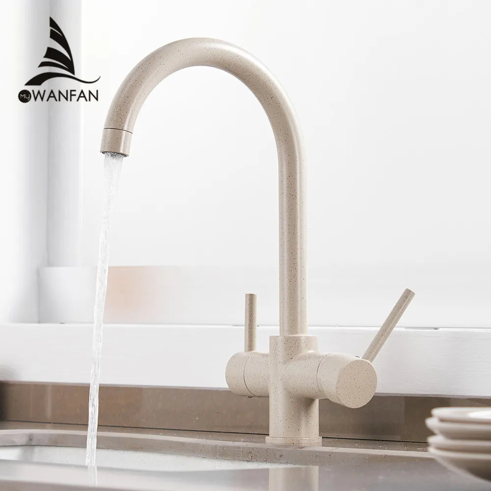 Afralia™ Drinking Water Filter Faucet Kitchen Sink Tap Mixer for Pure, Fresh Water