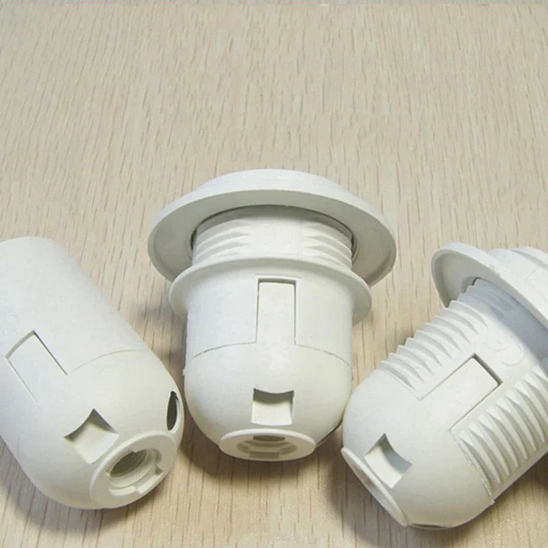 E27 LED Plastic Lamp Holder by Afralia™ | DIY Socket Base for Light Bulbs