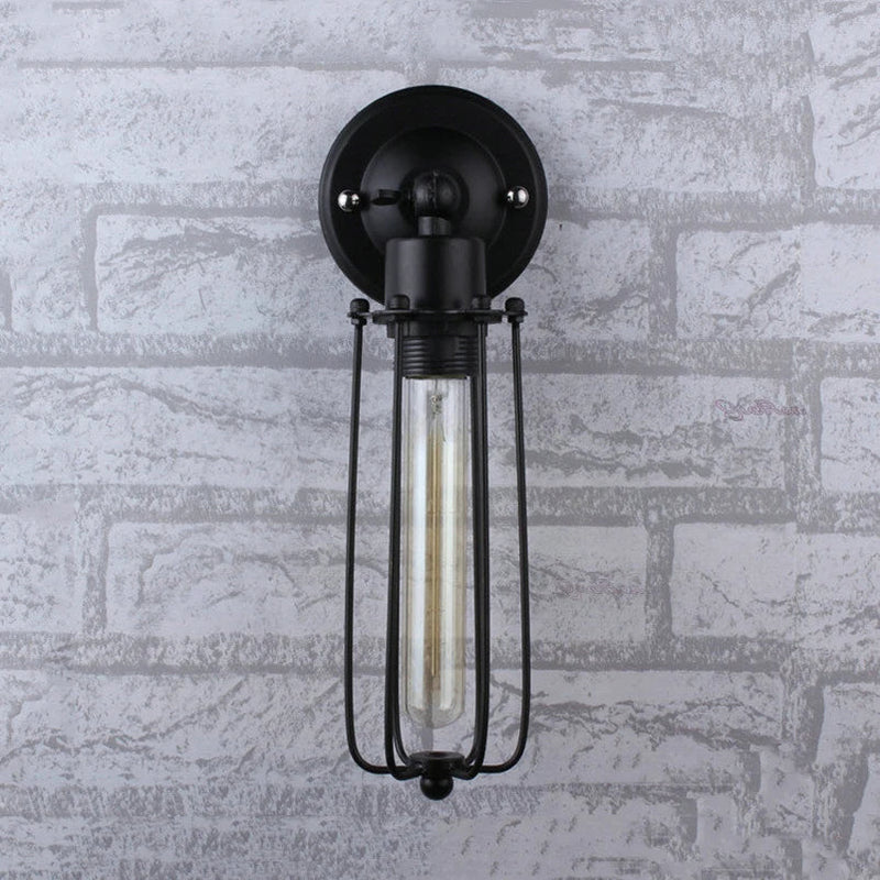 Afralia™ Retro Loft Vintage Wall Lamp for Aisle Bedroom, Stair, Cafe, Restaurant, Wall Sconce