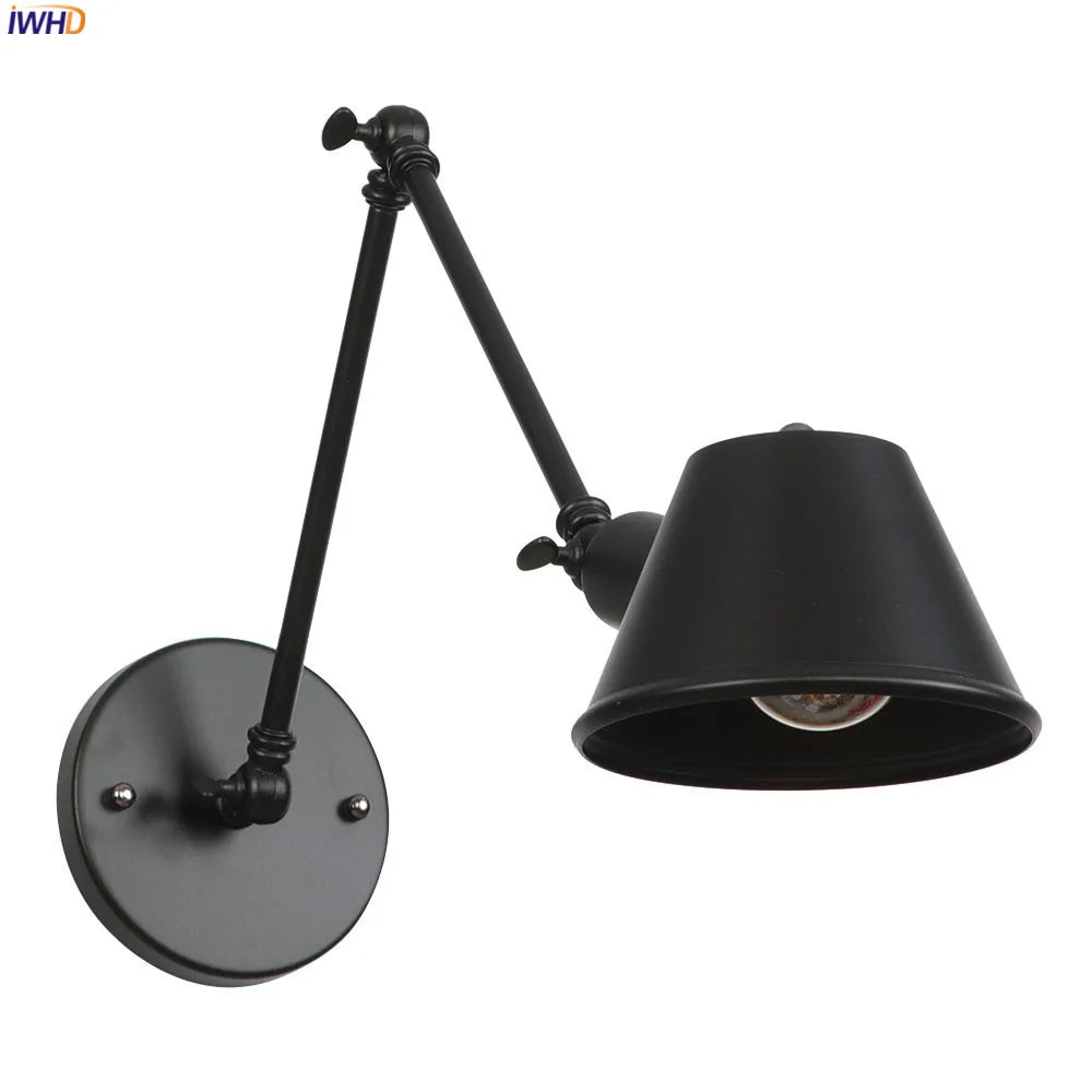 Afralia™ Industrial LED Wall Light Fixture Bedroom Bathroom Vintage Wall Lamp