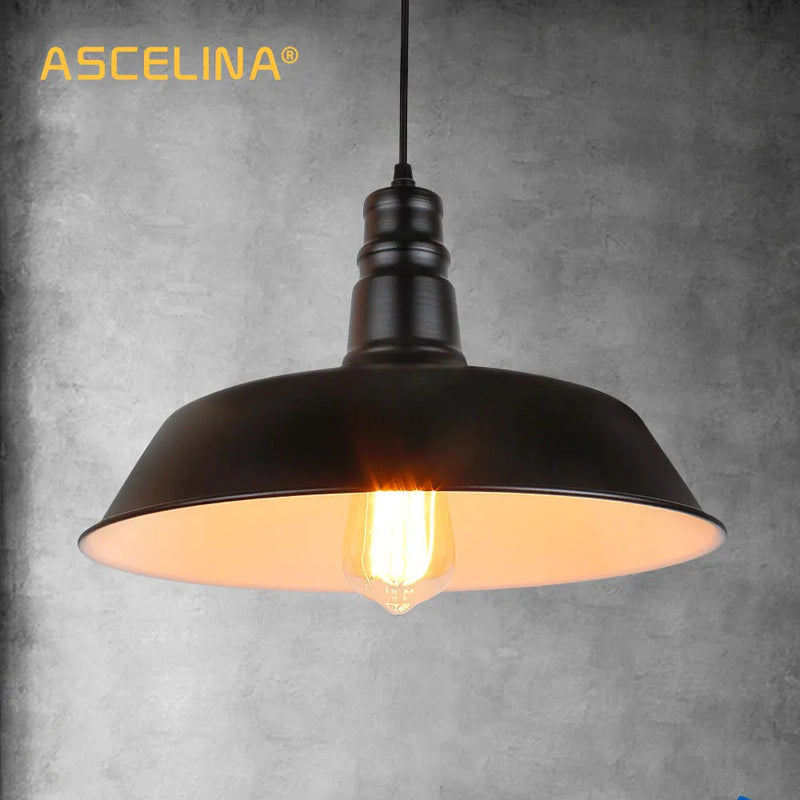 Afralia™ Loft Pendant Lights: Single Head, Colorful Metal Luminarias for Restaurant, Bar & Home