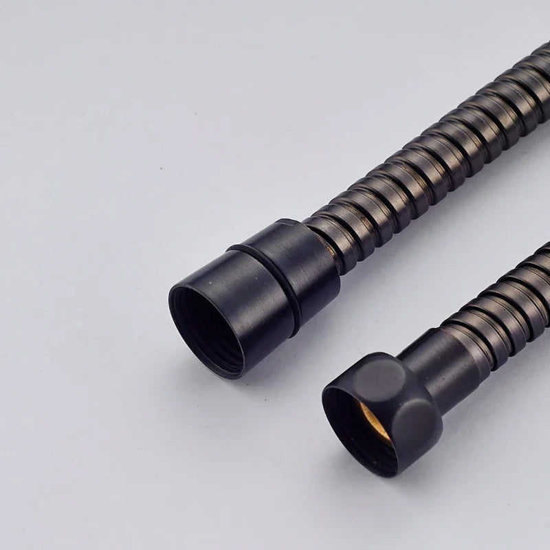 Afralia™ Matte Black 59" Flexible Handheld Shower Hose