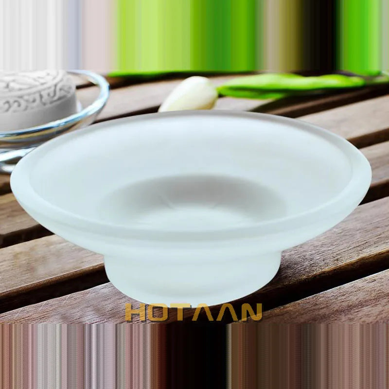 Afralia™ Glass Soap Dish Bathroom Accessory, Matte Finish
