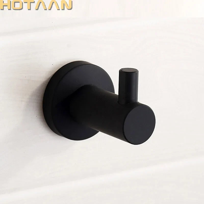 Afralia™ Stainless Steel Robe Hook Wall Mount Towel Holder Bathroom Accessories