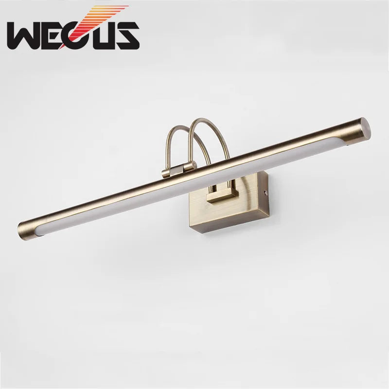 Afralia™ Brushed Bronze Led Bathroom Vanity Light for Over Mirror Cabinet