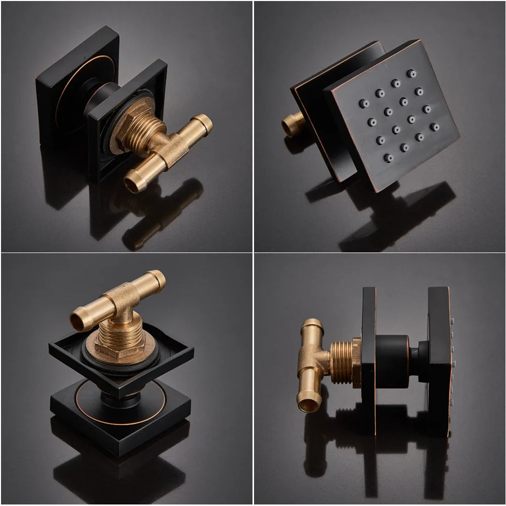 Afralia™ 6-Piece Body Shower Massage Jets for Bathroom SPA Experience