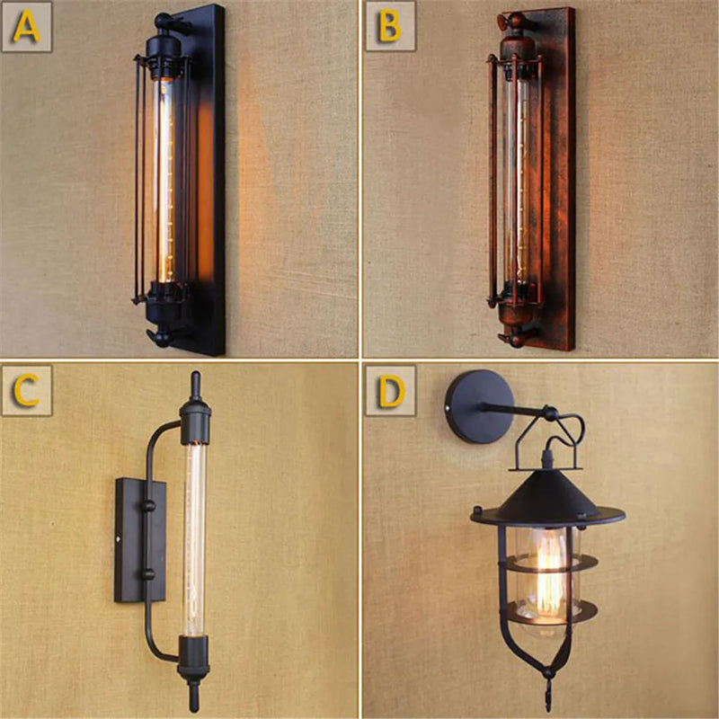 Afralia™ Steampunk Vintage Wall Sconces Art Deco Lighting