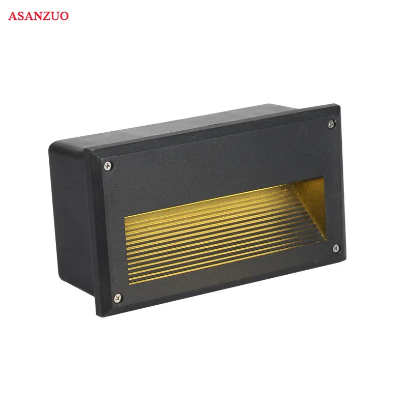 Afralia™ Outdoor LED Step Light - Waterproof Stair Wall Lamp.