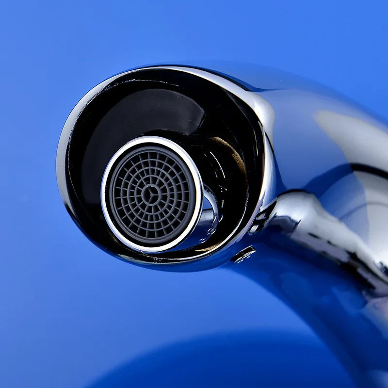 Afralia™ Touchless Infrared Basin Faucet with Inductive Sensor for Bathroom Sink