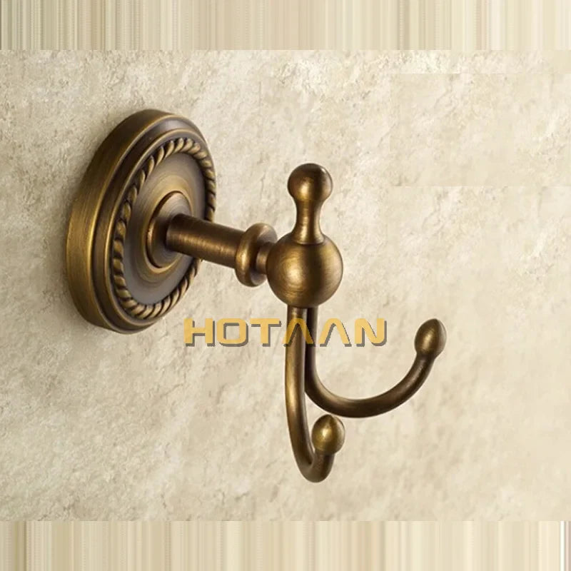 Afralia™ Brass Wall Hooks & Racks, Clothes Hanger, Towel Coat Robe Hook, Bathroom Accessories