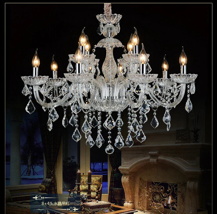 Afralia™ Hand Blown Crystal Chandelier Light Modern Large Cristal Lustre