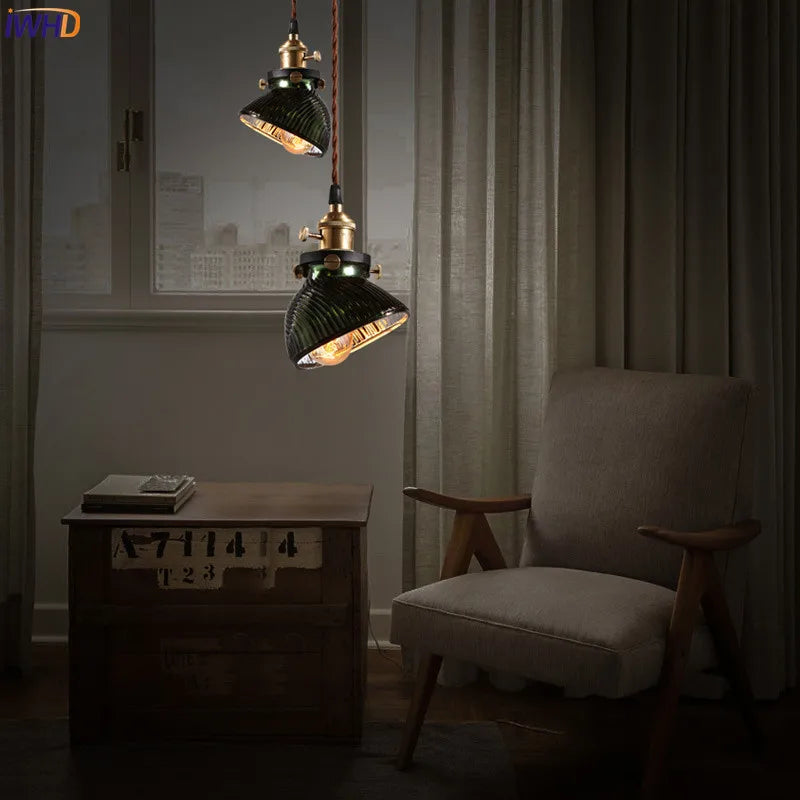 Afralia™ Vintage Industrial Pendant Lighting with LED Edison Bulb for Bar, Restaurant, Retro Loft