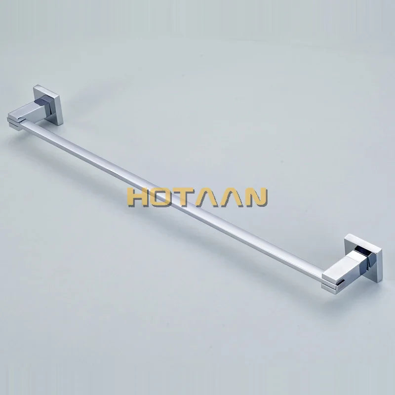 Afralia™ Chrome Finish Stainless Steel Single Towel Bar for Bathroom