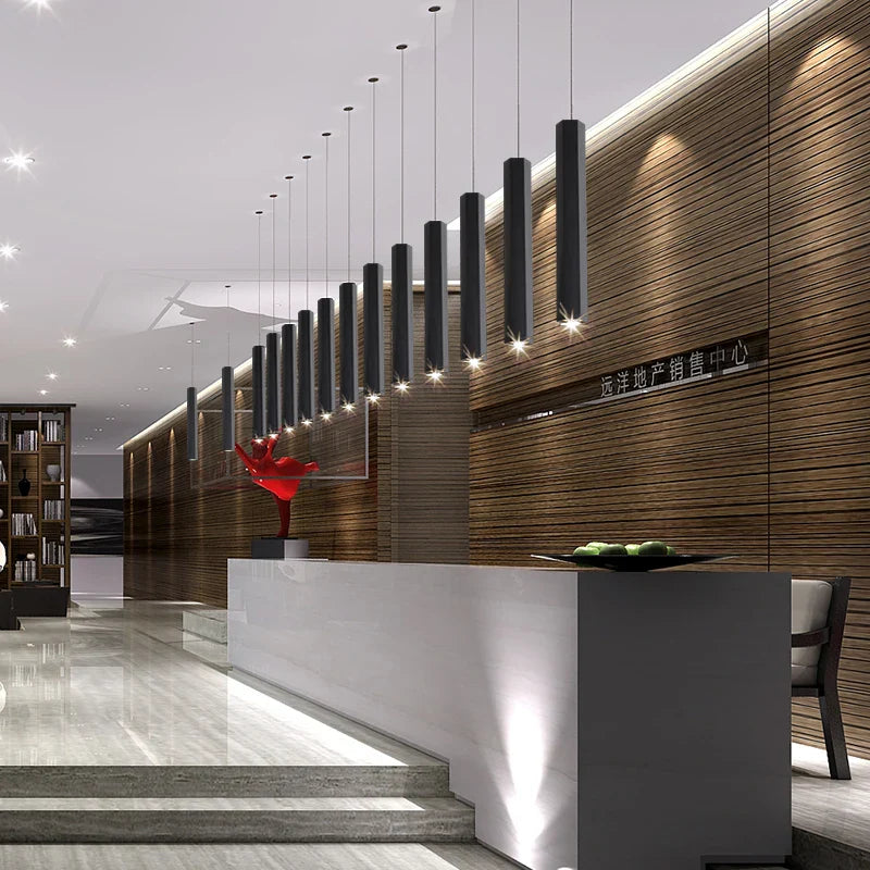 Afralia™ Hexagonal Nordic Chandelier: Modern & Creative Industrial Dining Room Lighting