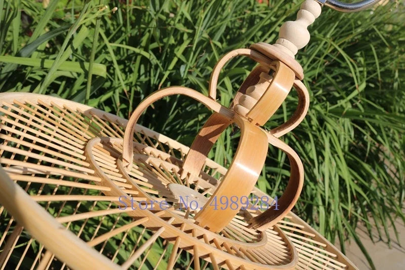 Bamboo Parrot Birdcage by Afralia™: Retro Ostrich Cage, Self-assembly Outdoor Hanging Decor for Pets