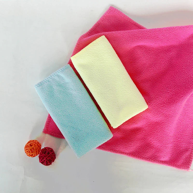 Afralia™ Microfiber Hand Towel Set, Quick Dry Square Cleaning Cloth, 10pcs