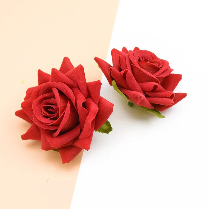 Afralia™ Silk Red Roses Bridal Accessories | Artificial Flowers for Home Wedding DIY