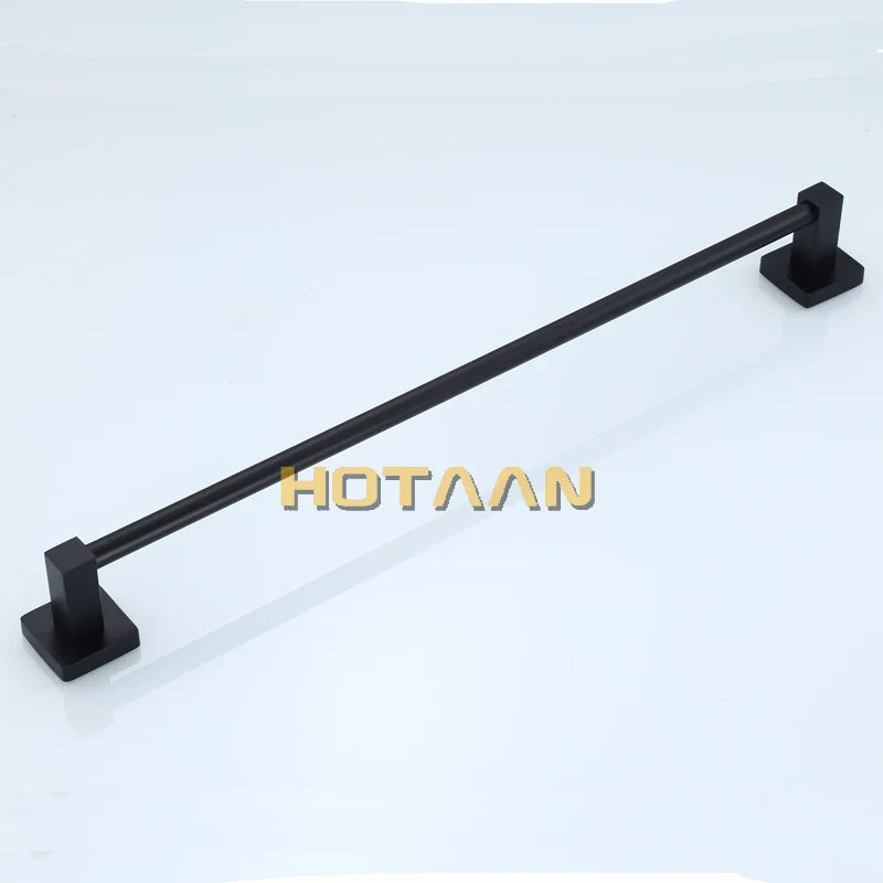 Afralia™ Matte Black Stainless Steel Towel Bar - 30/40/45/50/60cm