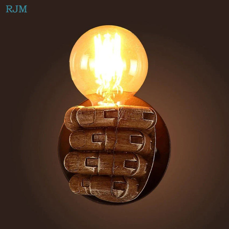 Afralia™ Hand Model Wall Lamps for Home & Business Décor