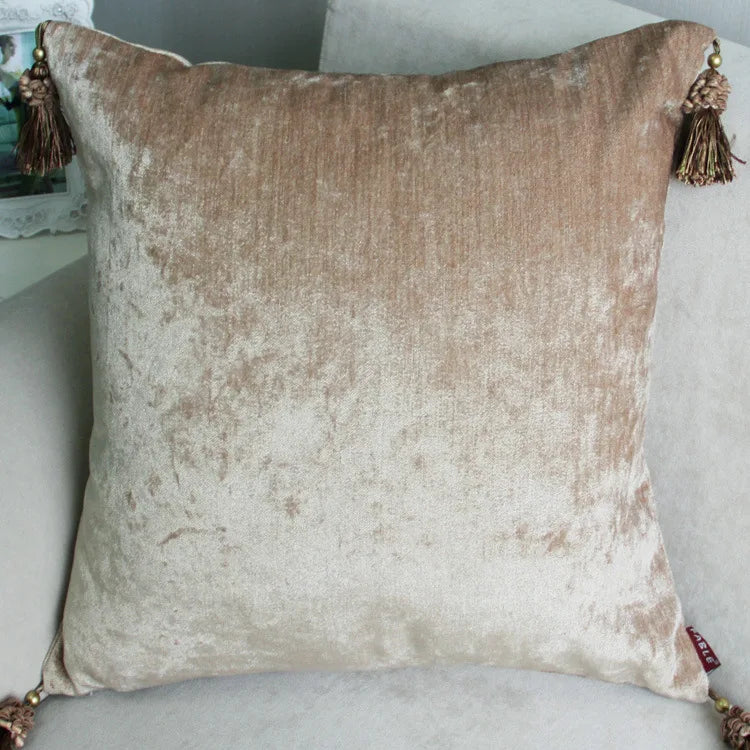 Afralia™ Tassels Cushion Cover - Solid Colors - Home Decor - 45x45cm/60x60cm