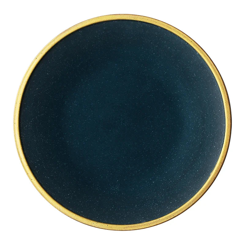 Afralia™ Ceramic Western Dinnerware Set - Eco-Friendly Porcelain Plates, Bowls, and Cutlery