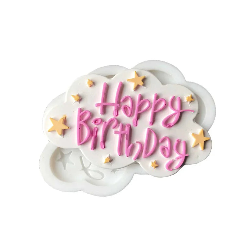 Afralia™ Birthday Cake Silicon Molds - Baking Decor Tools & Kitchen Accessories