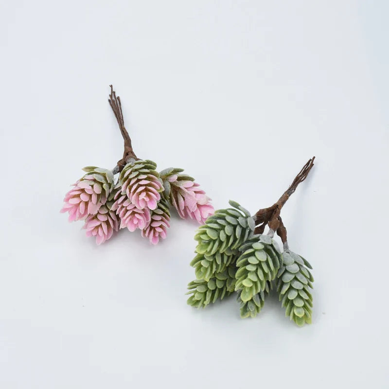 Afralia™ Pineapple Grass Artificial Flowers Bundle for DIY Christmas NewYear Decoration