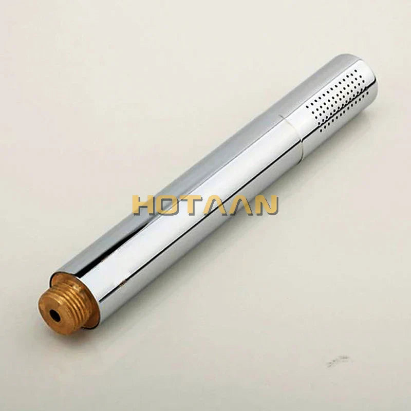 Afralia™ Brass Handheld Shower Head Chrome Finish Water Saving Hand Shower Sprayer