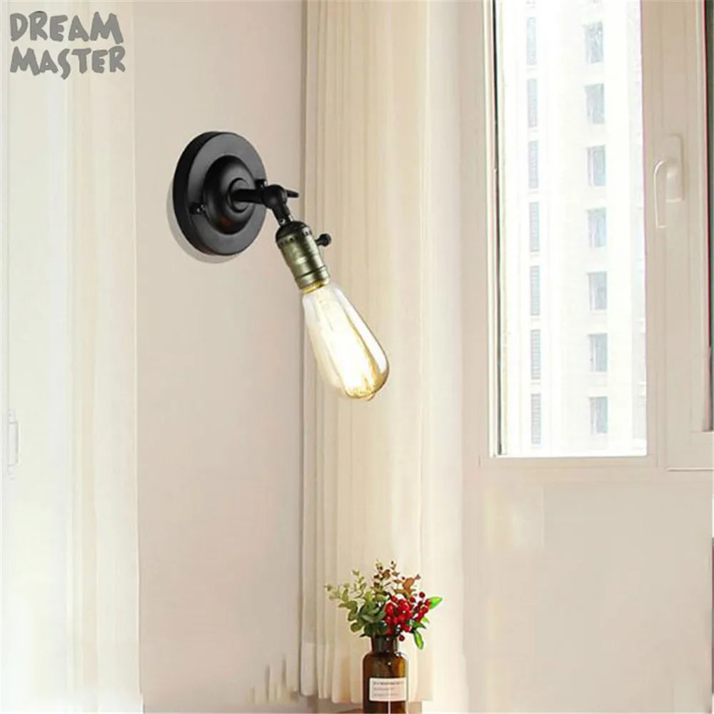 Afralia™ Vintage Industrial Wall Sconce Light with On/Off Switch for Coffee Bar