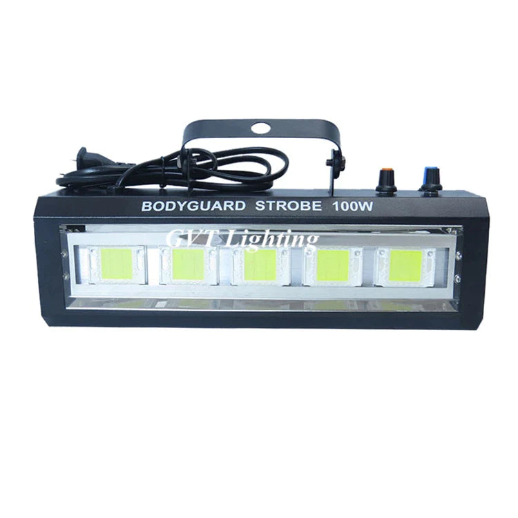 Afralia™ 100W Auto Sound Control LED White Strobe Light for Music Shows