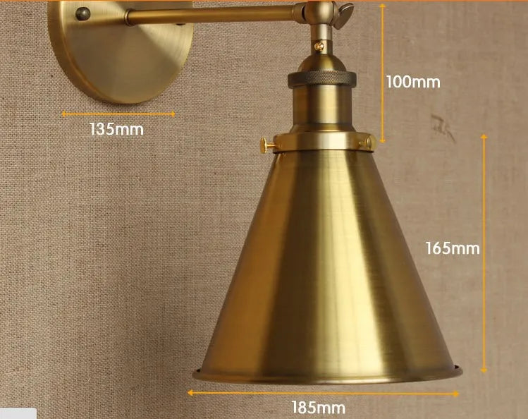 Afralia™ Industrial Vintage Wall Lamp LED Loft Style Edison Wall Sconce Arandela Lampara Pared